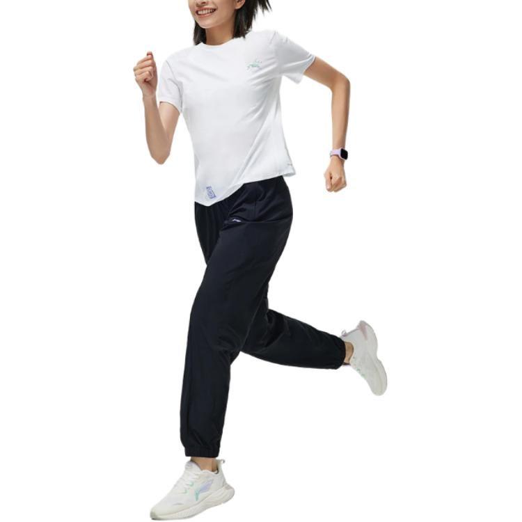 Li Ning Running Collection T Shirt Women's Standard White ATST520-2