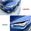 Front Headlight Eyebrows Lamp Eyelids Trim Cover For INFINITI Q50 2014- 2018