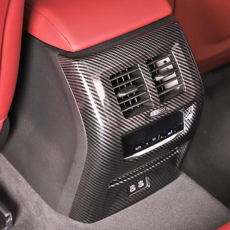 Carbon Fiber For BMW X3 G01 X4 G02 2022 Car Gear Shift Knob Central Handbrake Covers Interior Auto Accessories Stickers Trim