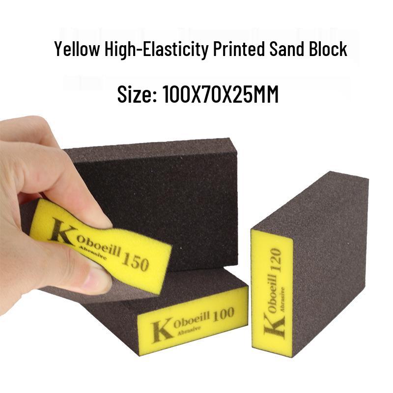 K Brand Thick Sanding Sponge for Grout Cleaning, Woodworking, Metal Hand Sanding, and Polishing