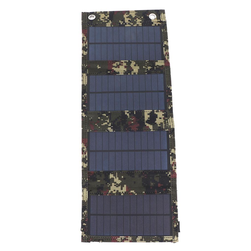 20W Foldable Solar Panel Portable Cell Charger Monocrystalline Silicon USB Output IP65 Waterproof
