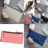 New Fashionable European American Simple Matte Long Wallet Women Thin Zip Wallet Student Clutch Card Holder