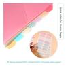Colorful Binder Dividers 3 Holes Designs Sturdy PP for Notebook Journals Daily Organization