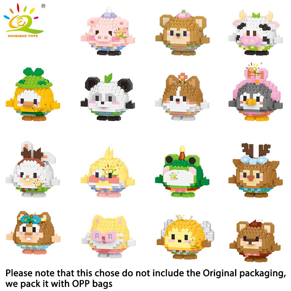 MOC Animal Micro Building Block Mini Cute 3D Diamond Model Brick DIY City Construction Toy for Children Desk Decoration