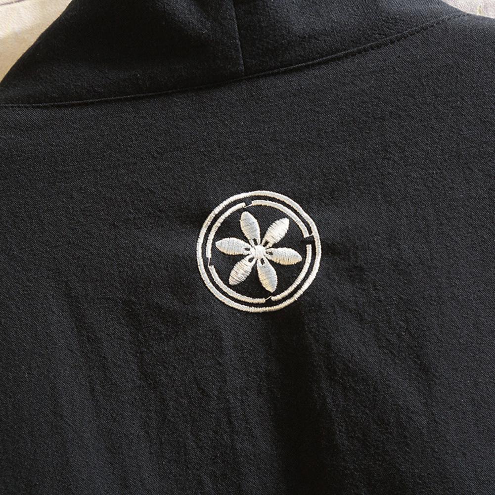 Japonská móda Muži Taoistické Róby Technologické oblečenie Ležérne Ženy s krátkym rukávom Mužská košeľa Tenké Streewear Punkové oblečenie