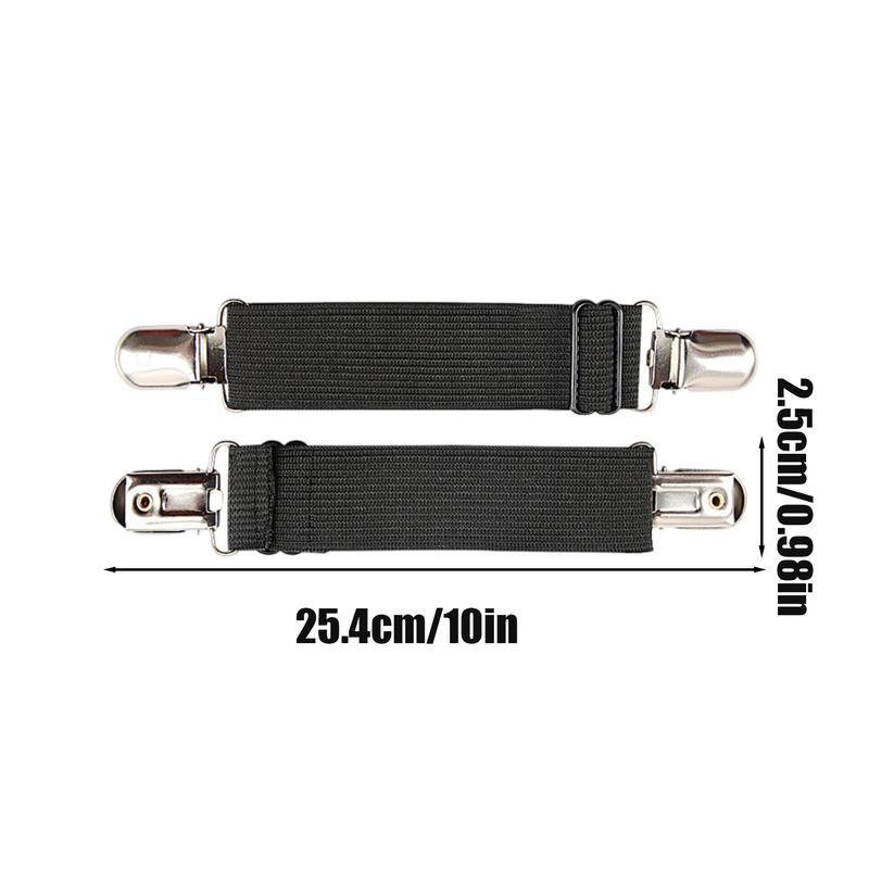 Pants Straps Motorcycle Biker Jeans Adjustable Keeping Straps Motorcycle Riding Pant Clips Boot Straps Set Of 2 For Women Men