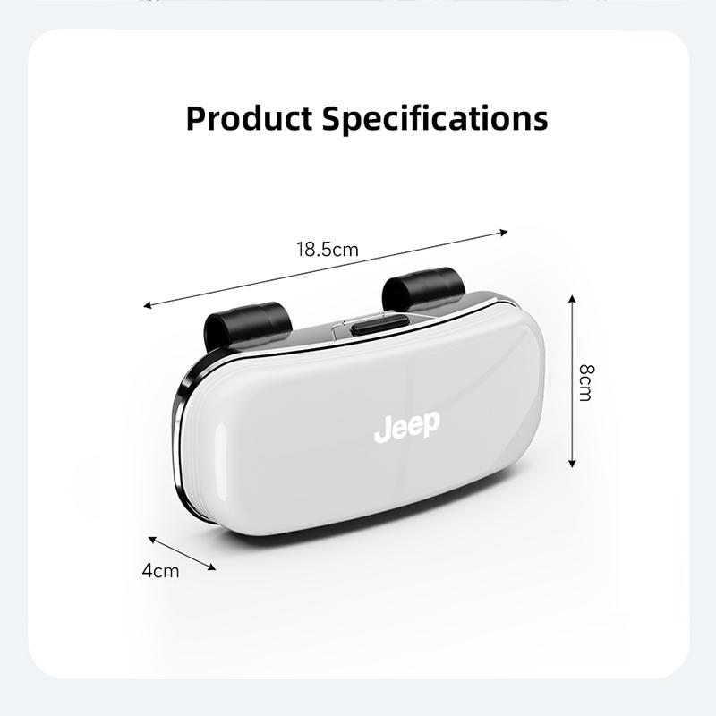 Portable Glasses Case Car Sun Visor Sunglasses Storage Box For Jeep Wrangler JK Gladiator Renegade Grand Cherokee Avenger Decal