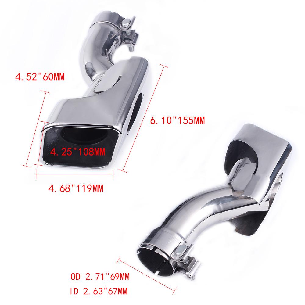 Stainless Steel Square Tailpipe for 12-13 Range Rover Sport Diesel