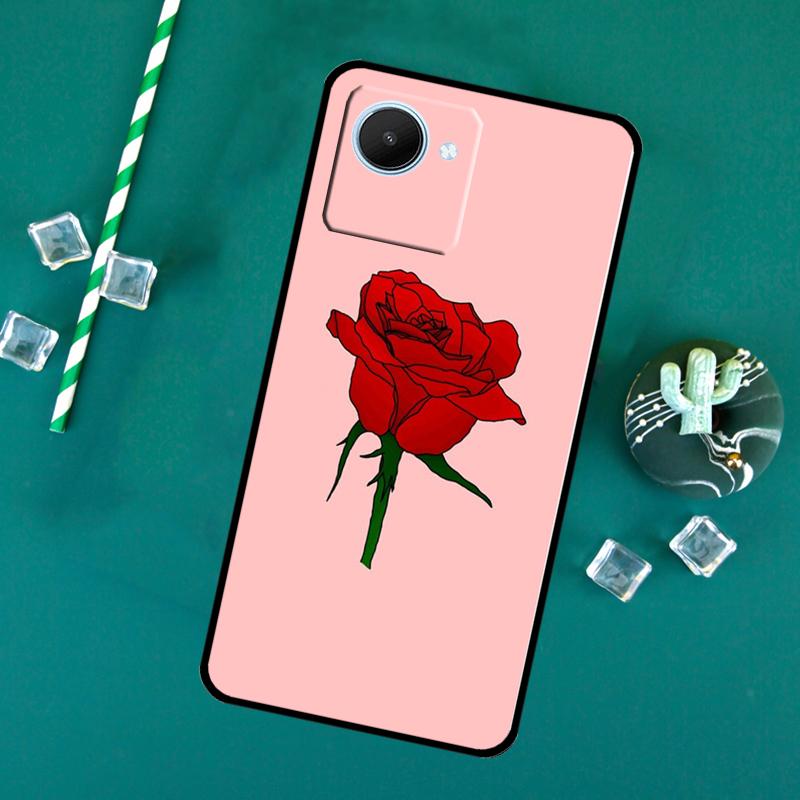 

Red Roses Floral For Realme 15 Pro 10 11 12 13 14 Pro Plus GT6 GT7 C61 C67 C63 C71 C55 C51 C65 C53 C75 Case Realme C33