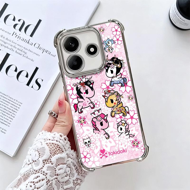 

Japan T-Tokidokis Art Soft Phone Case For Xiaomi Redmi Note 14 15 Pro Plus 13 12 11S 11T 5G 10 9S 9 Plating Anti-Fall Fundas Redmi Note 10 4G
