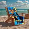 Custom Name Ultra-Soft Beach Towel with Sheriff Labrador Theme,Ideal for Pool - Camping, Diving - Perfect Travel Essential, Vibrant Beach Towel.