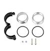 CNC Aluminum Exhaust Clamp Flange Assembly For 2.5 Inch Turbo Dump Pipe Downipes