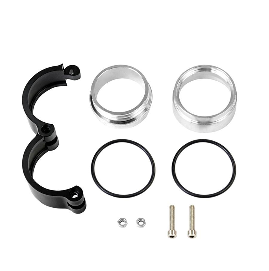 CNC Aluminum Exhaust Clamp Flange Assembly For 2.5 Inch Turbo Dump Pipe Downipes