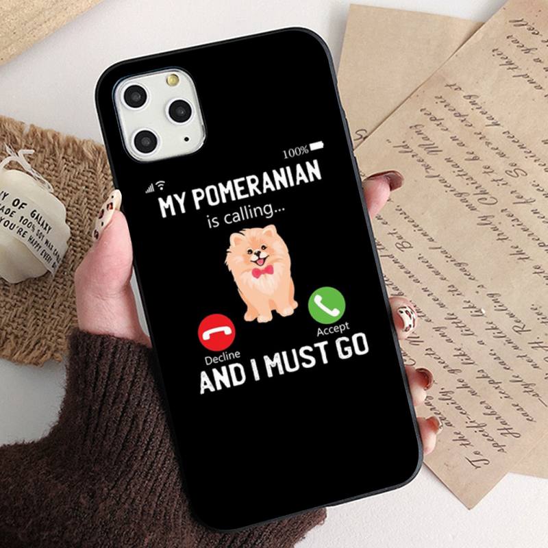 MaiYaCa Pomeranian Dogs Dog Phone Case for iPhone 11 12 13 Mini Pro XS MAX 8 7 6 6S Plus X 5S SE 2020 XR Case