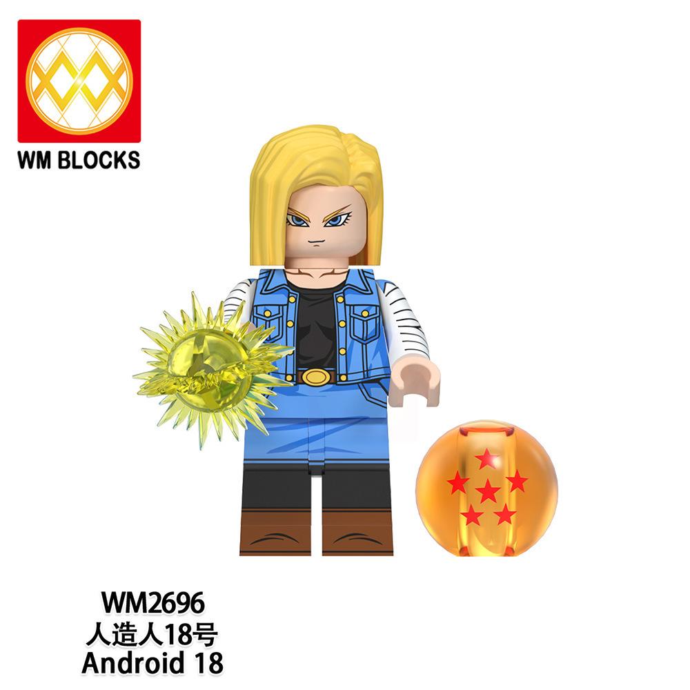 Wm6180 Wm6181 Dragon Ball Wukong Saiyan Building Block Villain Small Particle Puzzle Toy