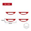Red Carbon Fiber Air Conditioner Outlet Trim Cover Car Interiors Accessories Decoration Sticker For Benz M-class W164 2005-2011