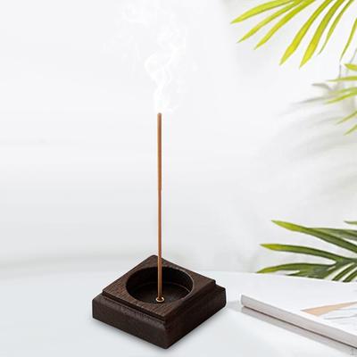 Incense Stick Holder,Square Burner Burning Holder Hotel Decor Wooden Censer
