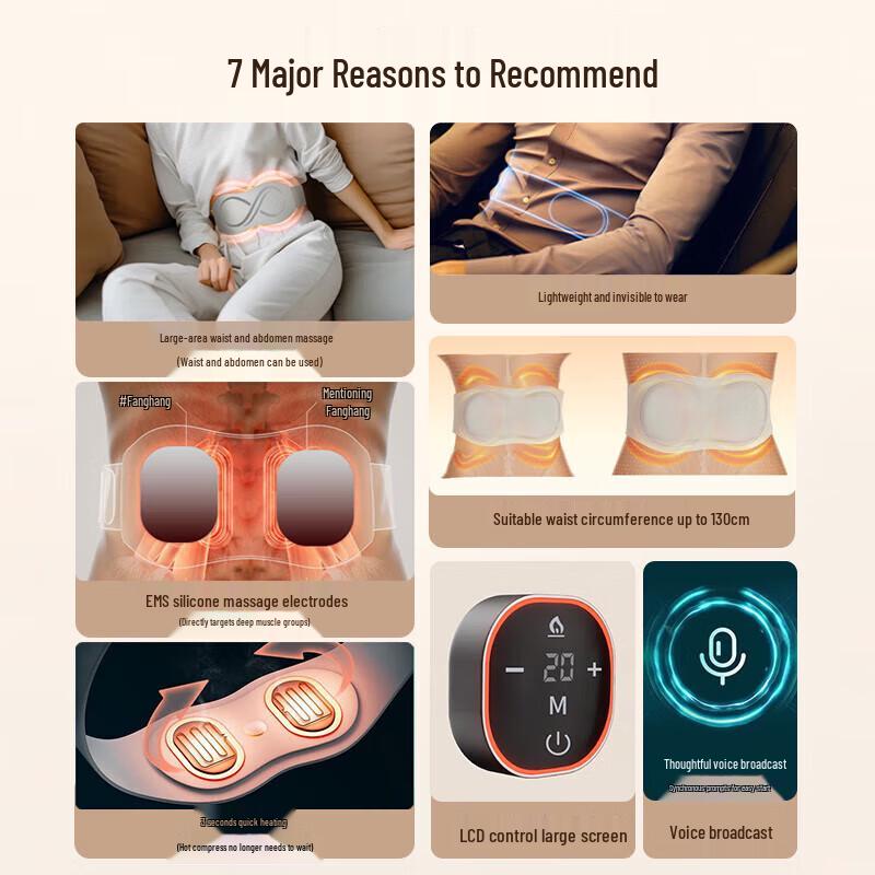 

Auxiliary Lumbar Massager Belt with Heat Therapy