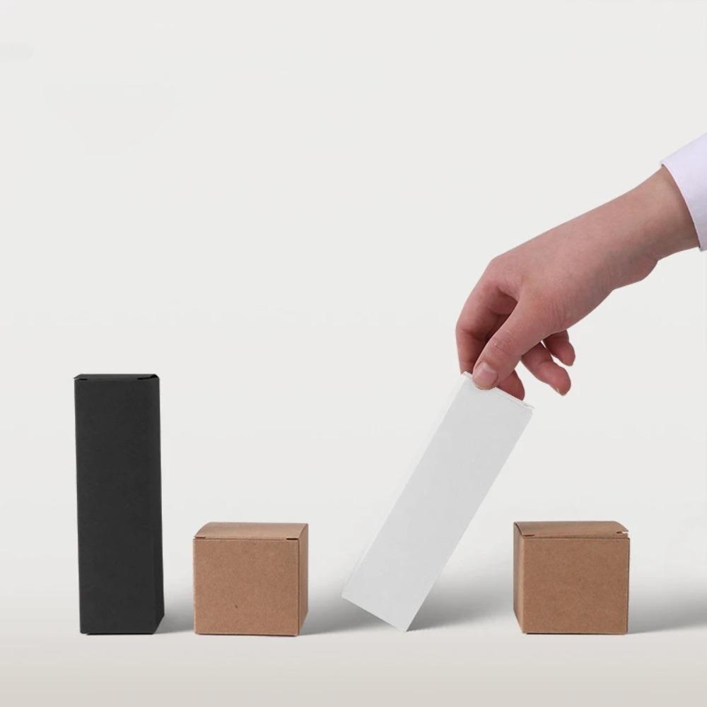 10PCS Kraft Paper Cardboard Box Cookies Candy Packaging Box  Wedding Birthday Party Supplies