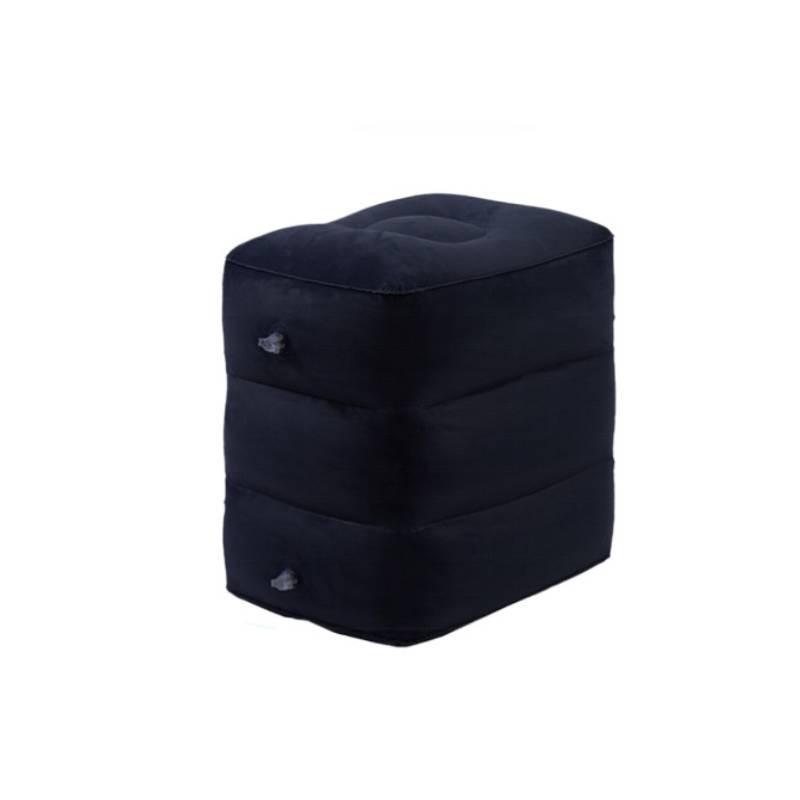 Comfortable Multi-layer Inflatable Foot Stool High-quality Plush Adjustable Footrest For Travel