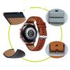 22mm Leather Strap For Samsung Galaxy Watch 46mm SM-R800 Watch 3 45mm SM-R840 Gear S3 SM-R760 SM-R770 Band Bracelet Watchband