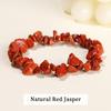 JD Natural Crystal Stone Seven Chakra Irregular Energy Bracelet Women Men Healing Amethyst Fluorite Chip Strand Bracelet Gift