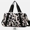 Large Capacity Gym Bag Leopard Print Shoulder Bag Spacious Handbag  Fitness Sports