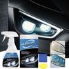 Automotive Headlamp Restoration Care Spray Kit Automobile Headlamp Lens Restorer Fluid Kit Surface Detailing Oxidation Cleaning