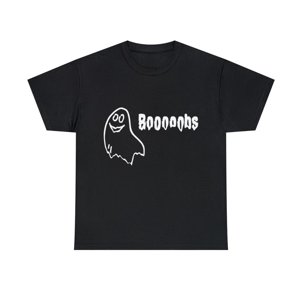 Booooobs Boo Halloween Ghost Graphic Tee Shirt, S-5XL