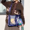 New academic style class messenger bag women's simple large-capacity tote bag transparent bar shoulder pain bag