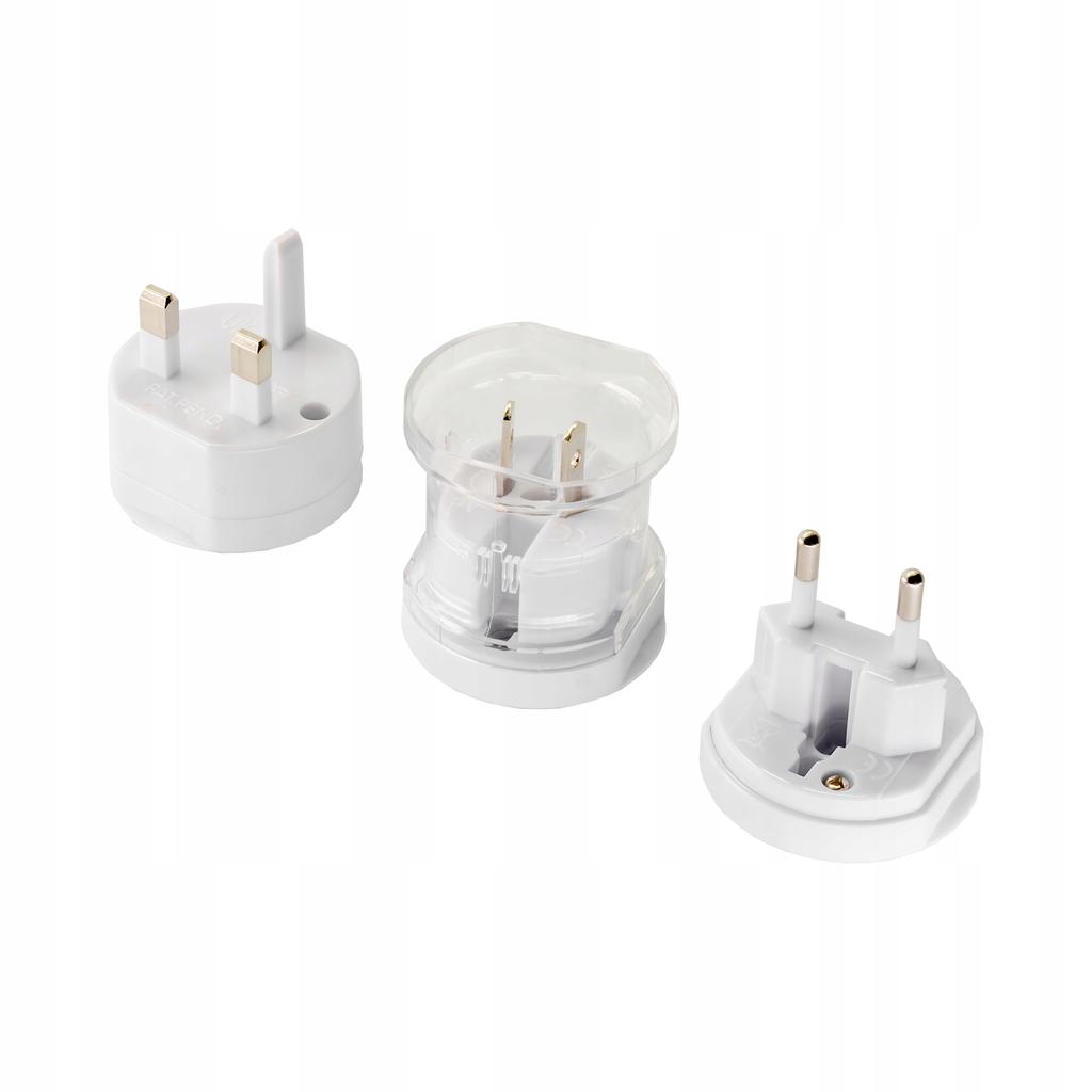 Adapter podróżny AC Akyga AK-AD-61 worldwide biały