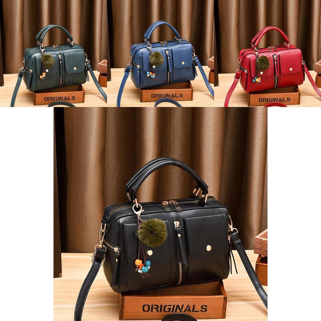 2023 New Fashion Large Pu Leather Pillow Bag Shoulder Bag European And American Trendy Handbag