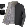 Men's Stand-up Collar Jacket for Spring/Fall - Casual Outerwear for Middle-Aged & Elderly