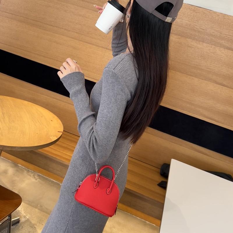 2025 Super Mini Women Crossbody Bags Genuine Leather Handbag Small Chains Shoulder Bag For Ladies First Layer Of Cowhide Shell Bag