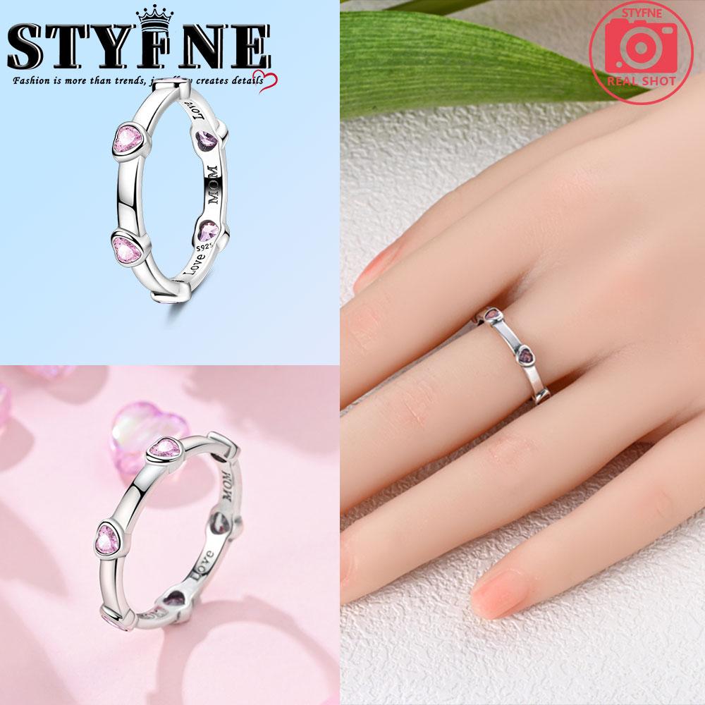 Valentine Day Engagement Ring copper Heart, Red, Pink, White, Blue Ring for Women Holiday Jewellery Gift High Quality