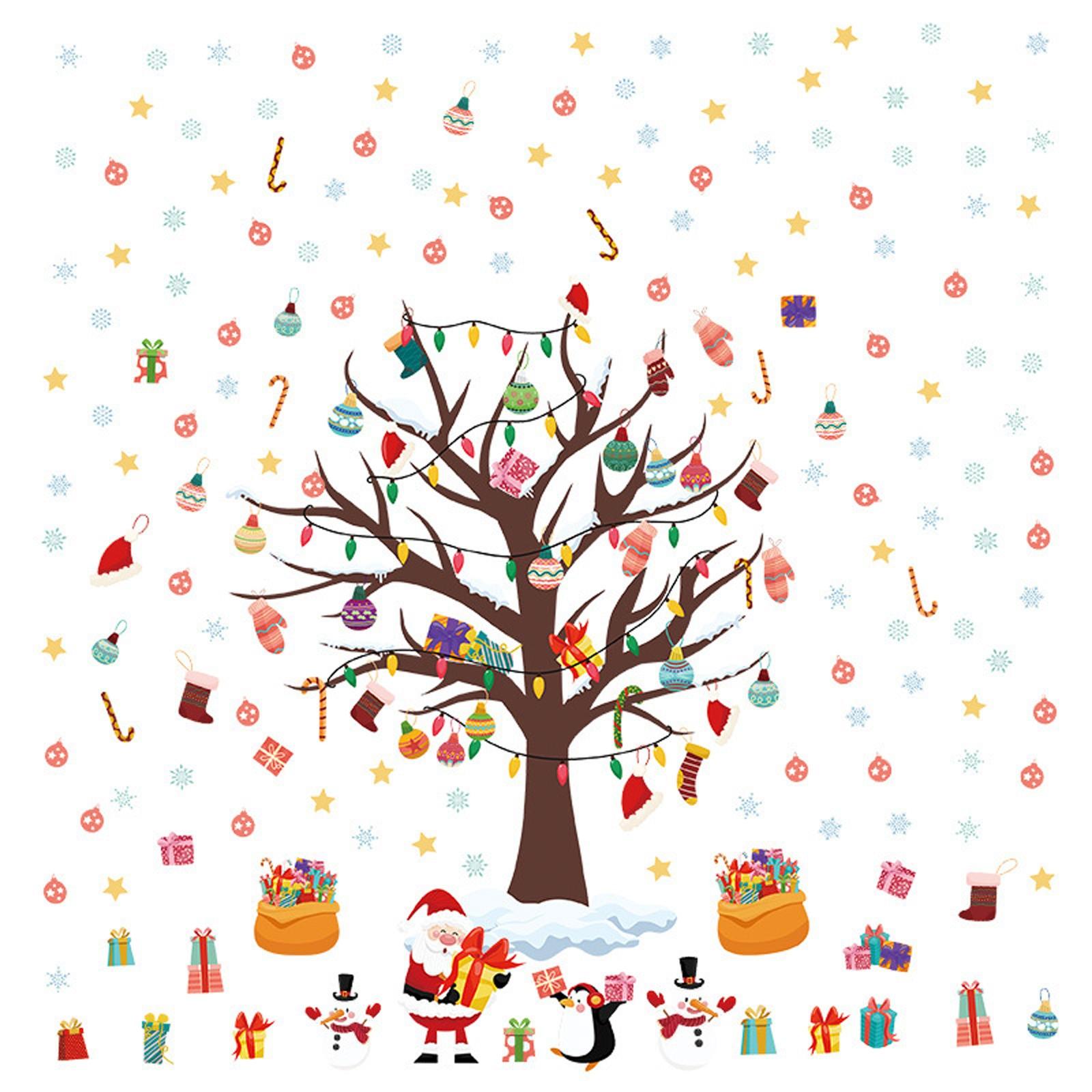 

174 шт./2 листа снежинок для рождественской елки, настенное украшение, самоклеящиеся наклейки, магниты на холодильник, украшение комнаты