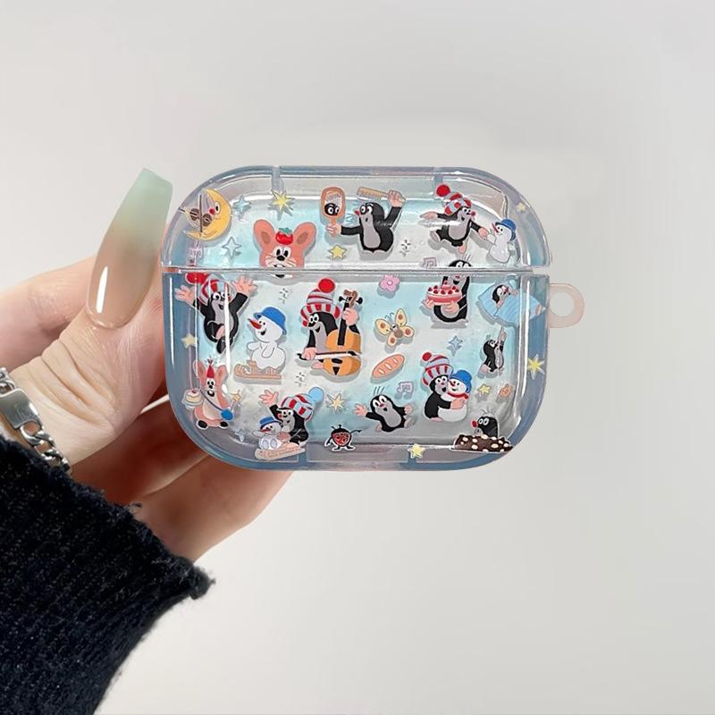 Mole for AirPods Pro1 Apple Bluetooth Wireless Headset Cover 1/1/1 Generation Cute Cartoon Female Pendant