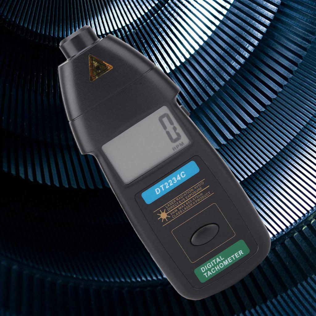 DT2234C Ruční digitální laserový tachometr 2.599999 ot/min Bezkontaktní měřič rychlosti