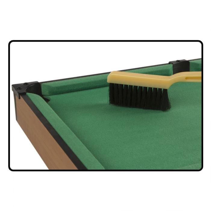 Billiard Game - Wooden Billiard Table for Children - Authentic Replica - 16 Balls - 2 Wooden Cues
