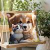 Dog Cat Pillowcase For Sofa, Bedroom, Living Room, Office, Car, Bed And Chair Decor