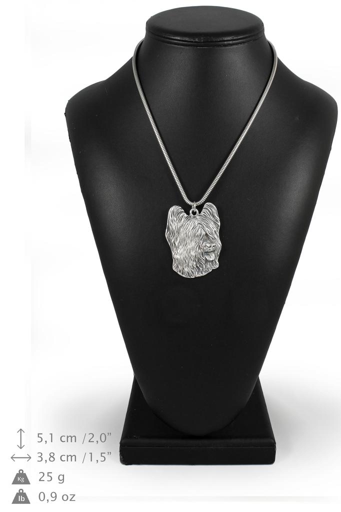 Briard, Berger de Brie - Dog necklace, unique jewellery for the dog fan, unique adder pendant by Art-Dog brand