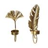 Leaf Shape Wall Candle Holder Farmhouse Metal Sconces Decorative Candle Sconces for Office Farmhouse Home Dining Room Decor