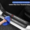 5/4 /1PCS Car Door Threshold Cover Stickers Accessorie For Mitsubishi Eclipse Lancer Outlander Pajero ASX Colt L200 Lancer Star