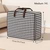 1pc Non-woven Fabric Quilt Storage Bag Large Capacity Portable Luggage Bag Foldable With Handle Packing Bag Clothes Organizer