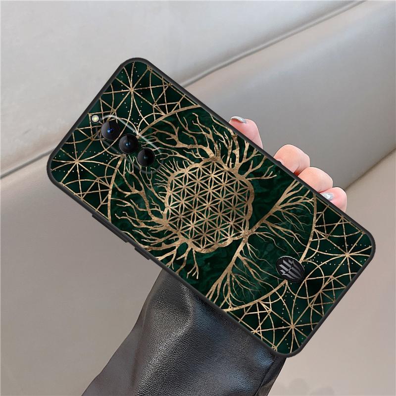 Flower Life In Lotus Pastel Golds Case For ZTE Nubia Red Magic 11 10 9 8 8S 9S 10S Pro Plus 6S 7S 6 7 For RedMagic 10 Air Cover