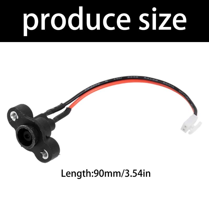 Power Cable Connector Power Charging Cable Port for ES1 ES2 ES3 ES4 Electric Scooter Charging Port Assembly Enduring