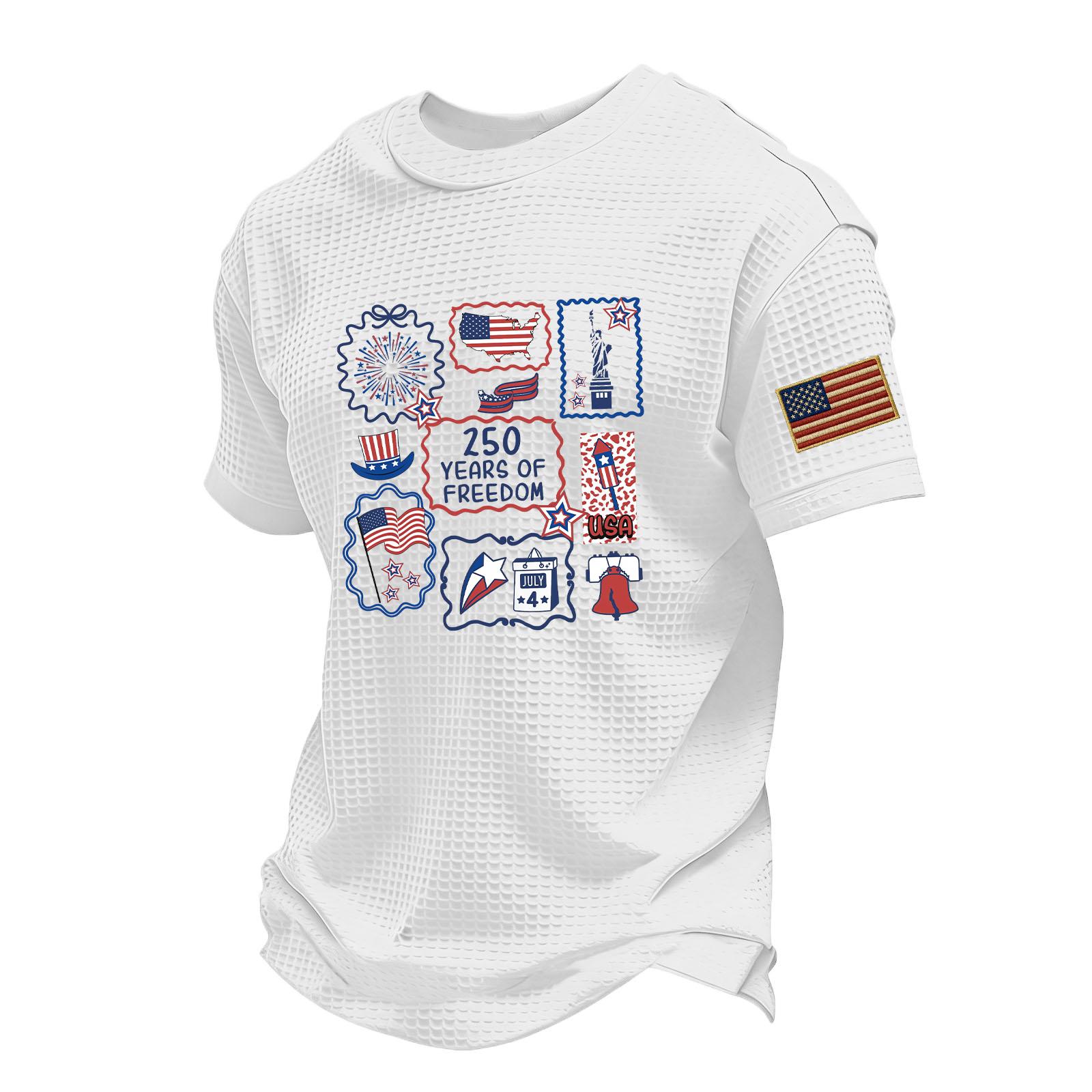 

Men s Casual Round Neck Lightweight Breathable Short-Sleeve Top XL білий
