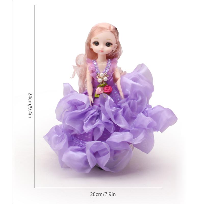 Electric Universal Walking Doll With Music And Dance, Wedding Dress Princess With Led Lights And Pleasant Music, Play House Toy,