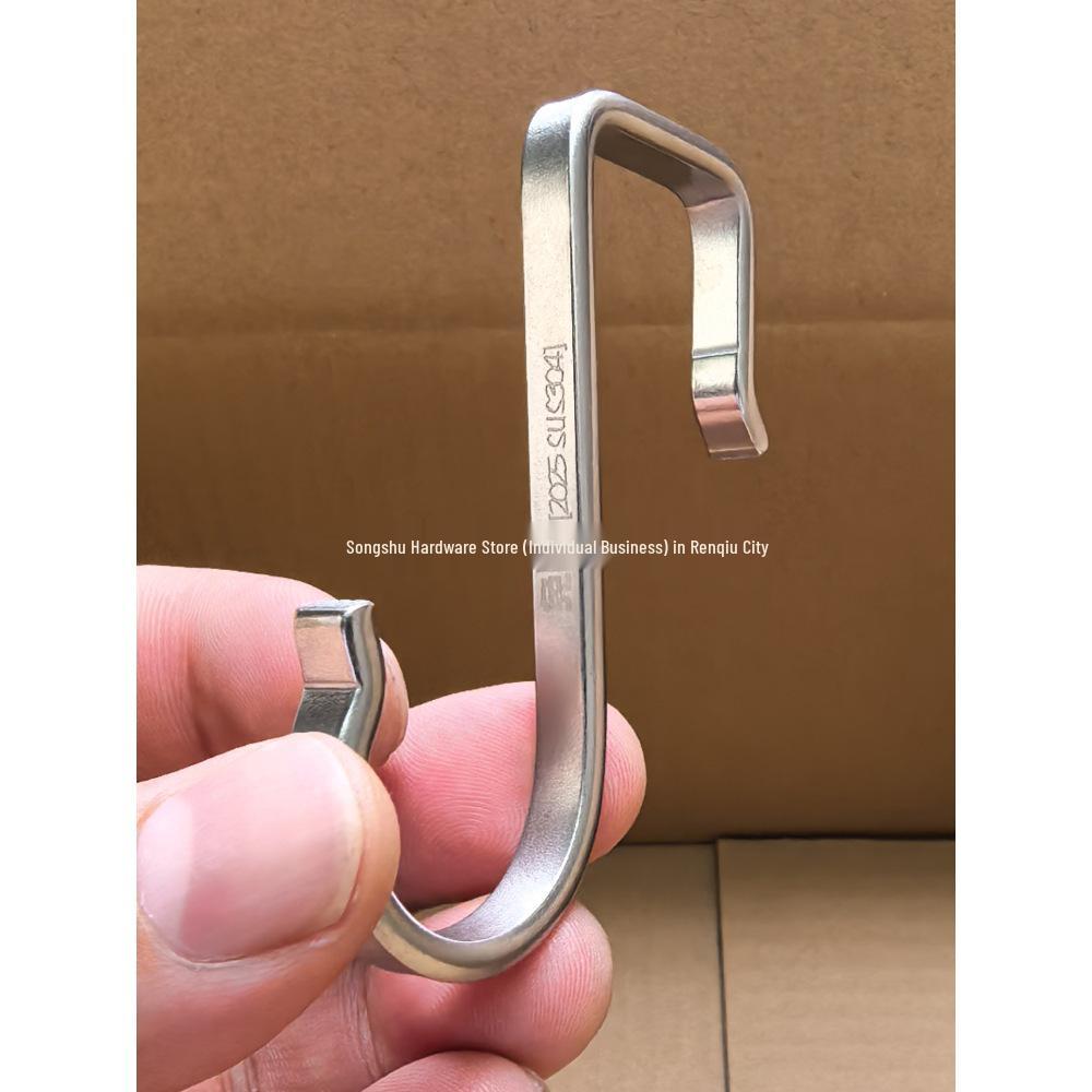 304 Stainless Steel S-shaped Hook for Kitchen, Bathroom, and Bedroom Use