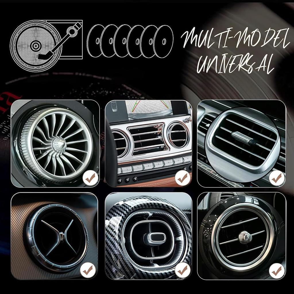 Car Air Freshener Vent Clips 20Pcs Vintage Record Player Album Cover Air Freshener, Spinning Record Design Car Decoration,Gift For Music Lovers